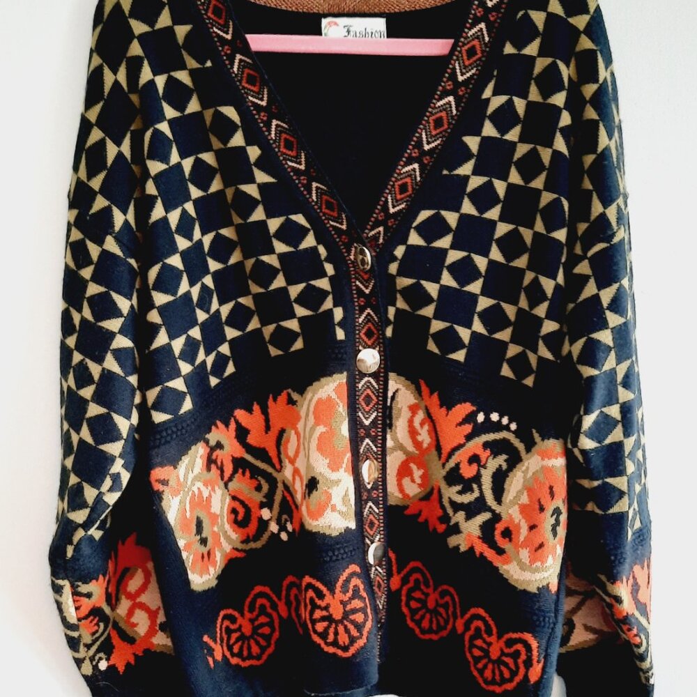 Vintage Autumnal Cardigan - Picture 2 of 7